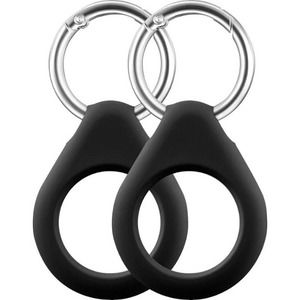 Insignia™ - Key Ring Case for Apple AirTag (2-Pack) - Black
